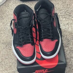 Nike Air Jordan 1 Retro High Og "bred Banned" (Customized For Jordan Fans)